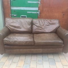 Leather 3 seater sofa