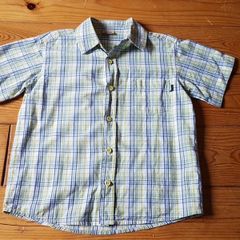 Blue Green Check Shirt Age 5-6