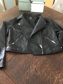 Crop Biker Jacket Size 10