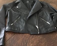 Crop Biker Jacket Size 10
