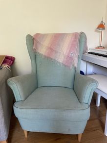 Ikea Strandmon Chair and Footstool