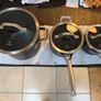 Calphalon Signature Hard-Anodized Nonstick Cookware 8Qt Stock Pot and 2 2 Saucepans With Lids Image 4