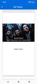 Snow Patrol ticket