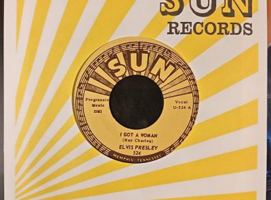 Elvis Presley I Got a Woman/I Love you Because-On Sun Label