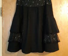 Monaco Black Mix Skirt. S.14. Beautiful  Skirt. New- No  Tag.