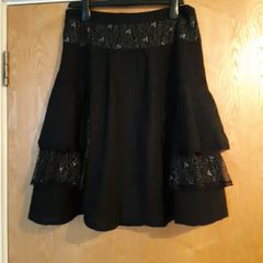 Monaco Black Mix Skirt. S.14. Beautiful  Skirt. New- No  Tag.