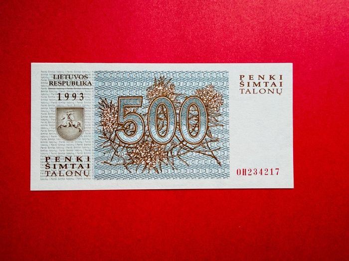 Lithuania  500  TALONU  1993  . Pick  46  Uncirculated
