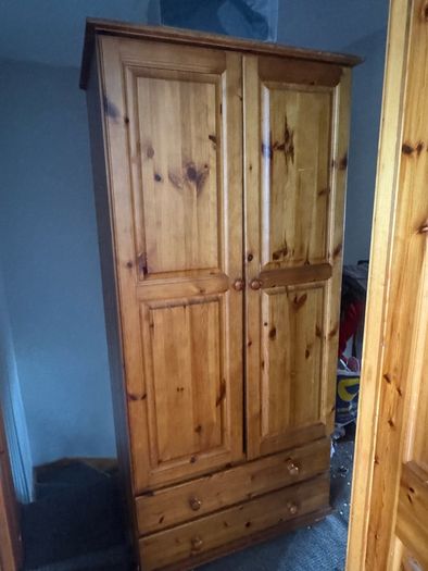 pine wardrobe