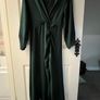 NEW Zara Forest Green Midi Dress - Size 12 / Size Large Image 8