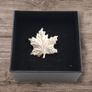 Signed 925 Silver Leaf Brooch Image 10