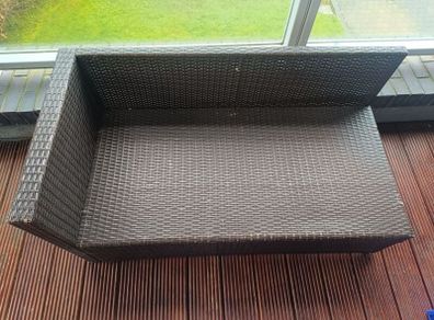 garden bench and stools