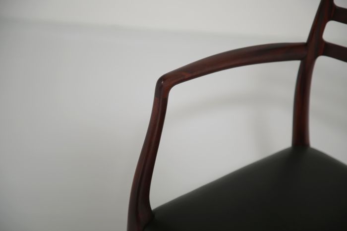 Vintage Danish Mahogany Carver Armchair Model 62 by Niels Otto Moller, 1960s