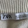 Zara Ladies Beige and Navy Striped Cardigan Image 2