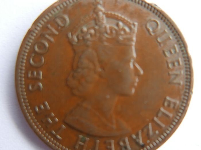 1956 Queen Elizabeth II Cyprus 5 Mils Coin