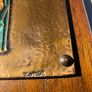 Vintage celtic arts cross hand crafted copperJesus on a cross plaque Image 4