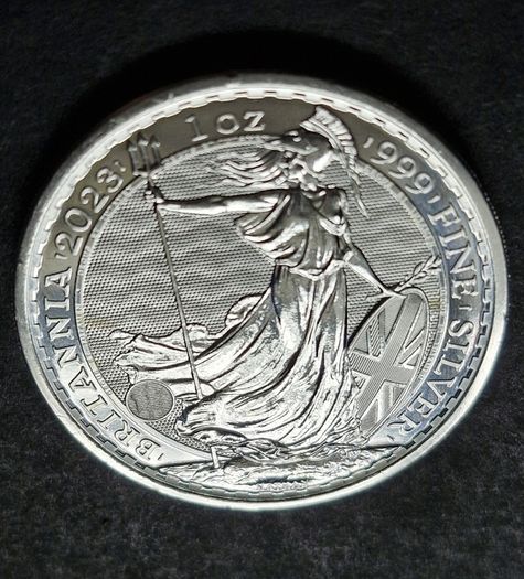 1 oz Silver Britannia 2023 .999 Charles coin