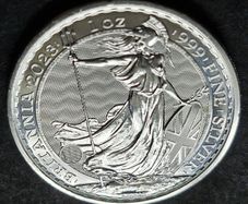 1 oz Silver Britannia 2023 .999 Charles coin
