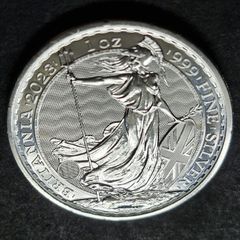 1 oz Silver Britannia 2023 .999 Charles coin