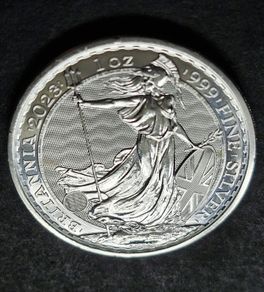 1 oz Silver Britannia 2023 .999 Charles coin