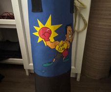 Kids Boxing Punching Bag Set with Gloves & Net Cover