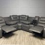 Axel Manual Leather Recliner Sofa Set Image 4