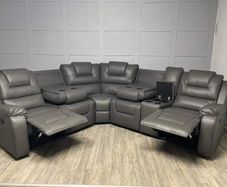 Axel Corner Leather Recliner Sofa