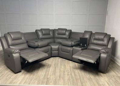 Axel Corner Leather Recliner Sofa