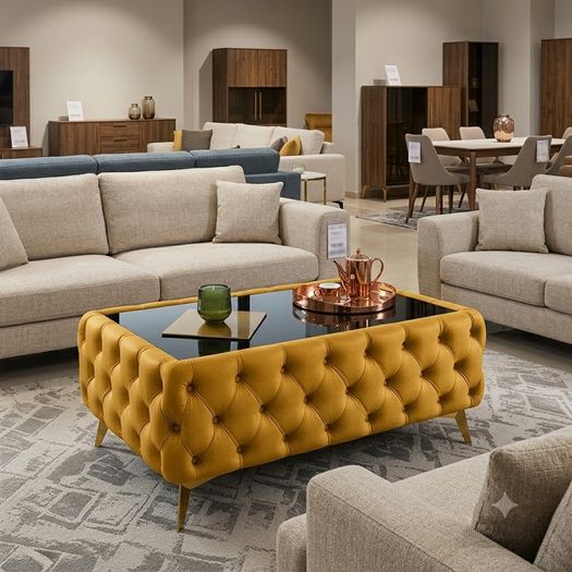 Chesterfield Coffee Table Rectangle 83x63x45