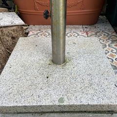 Grey Granite Parasol Base