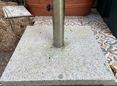 Grey Granite Parasol Base