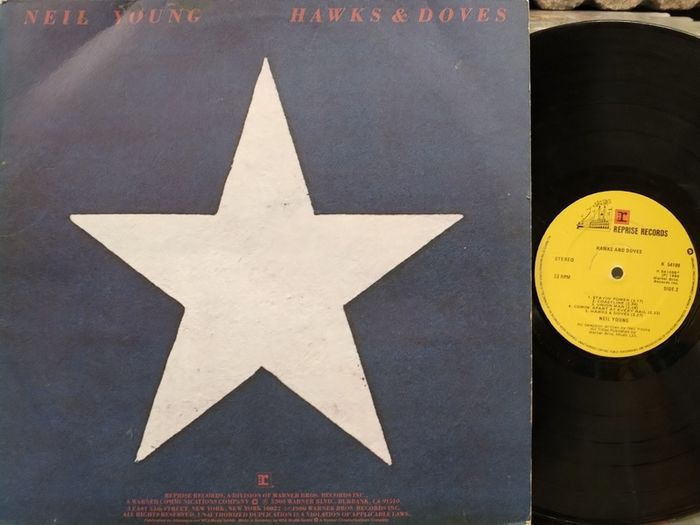 Neil Young - Hawks & Doves - Irish Press Lp
