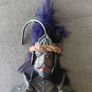 Vintage Sicilian Marionette Knight puppet hand painted wooden head Image 3