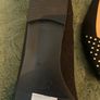NEW Black Suede Flats / Ballerina Pumps with gold stud detail - Size 39 / Size 6 Image 2