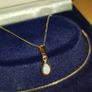 9 ct gold necklace with African opal pendant Image 4