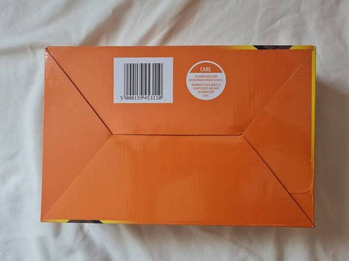 Uncle bens Chinese dinner set 2x bowls 2x bamboo Placemats  2x chopsticks brand new never been out of box
