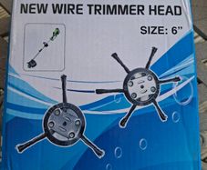 Pair of steel wire strimmer heads