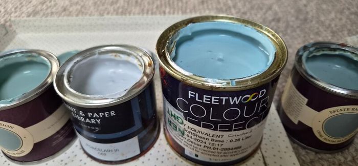 paint samples - blues