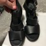 Ladies leather sandals size 3 worn once only Image 6