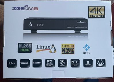 Zgemma H7s 4k Uhd 2x Dvb-s2x + 1x Dvb-c/t2 - Latest Version V2 With Rear Hdd Slot