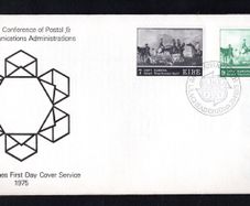 1975 Ireland Europa Paintings Commemorative Stamp Illustrated The Irish Times First Day Cover (FDC)