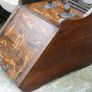 Antique Dublin Inlaid Wood Coal Bin Fireplace Fire Scuttle Box 1850 Image 2