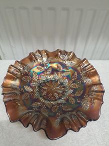 Carnival glass bowl