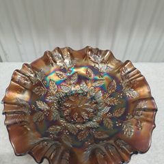 Carnival glass bowl