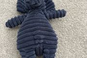 Jellycat Cordy Roy Elephant Navy Slate Blue Ribbed Soft Toy Medium Plush
