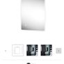 Rectangular Wall-mounted Bathroom Illuminated Contemporary mirror (H)70cm (W)50cm Image 2