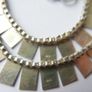 Vintage Sterling Silver Hallmarked 925 Collar Statement Necklace length 17" - 22,1g Image 6