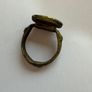Rare Ancient Roman & Byzantine Bronze Collection - 2 Signet Rings & 2 Coins (4-Piece Lot) Image 7