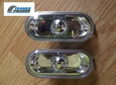 Silver Side Light Repeater Indicators Seat Cordoba Leon Toledo Oe: 1j0949117
