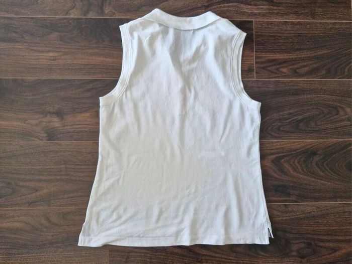 KappAhl Hampton Republic Sleeveless polo top white s. L