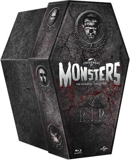 The Classic Monster Coffin Collection [Blu-ray] [1931] [Region Free]. Free Tracked Postage!
